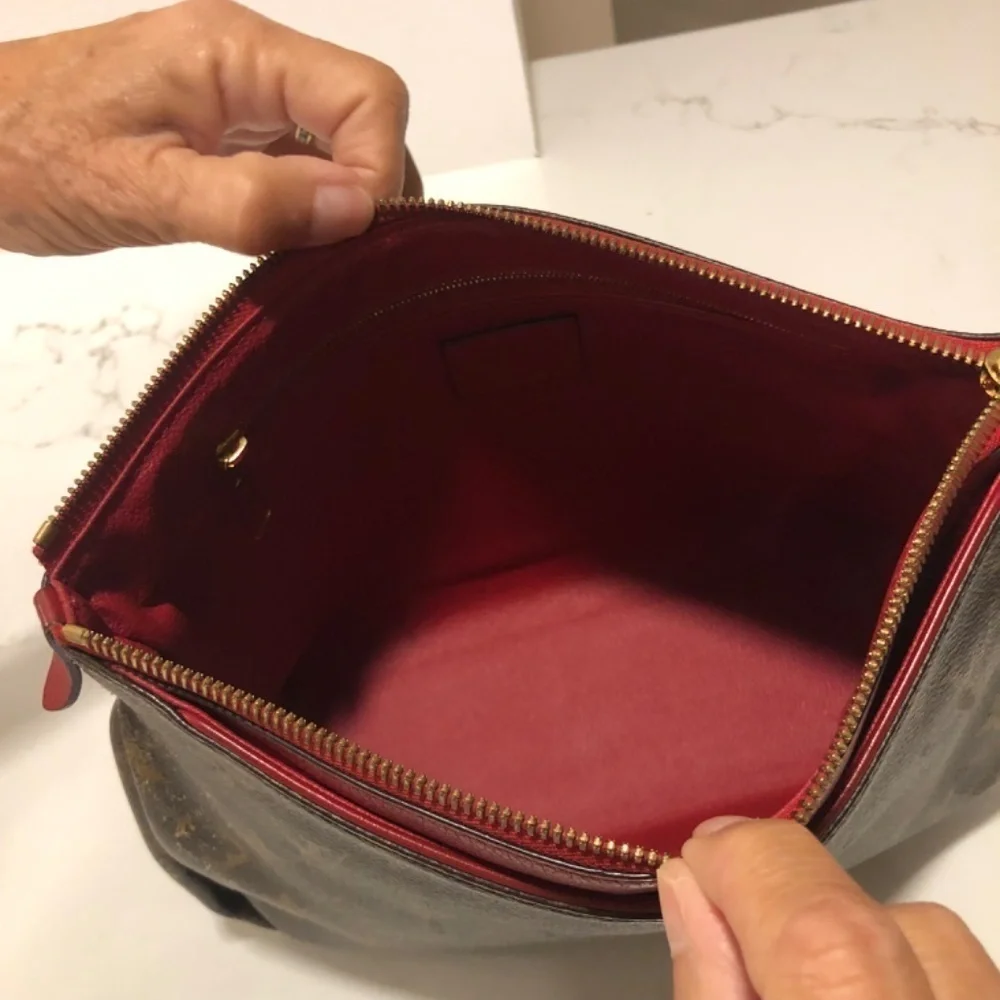 Louis Vuitton Pallas Brown Monogram Canvas Clutch